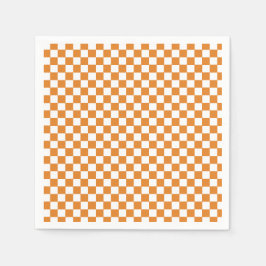 Retro orange kryssruta pappersservett