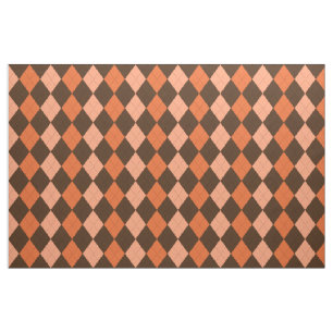 Retro-Orange och brunkolshöjd Tyg
