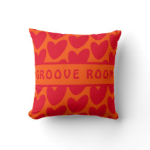 Retro Orange och Groovy Red Hearts