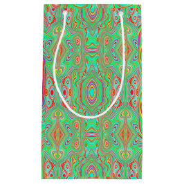 Retro Orange och Lime Green Abstrakt Mönster