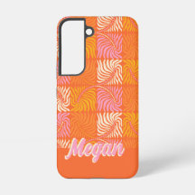 Retro Orange Rosa Groovy Psychedelic Personlig
