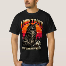 Retro Orange Solnedgång Maine Coon Oskyldig Katt H