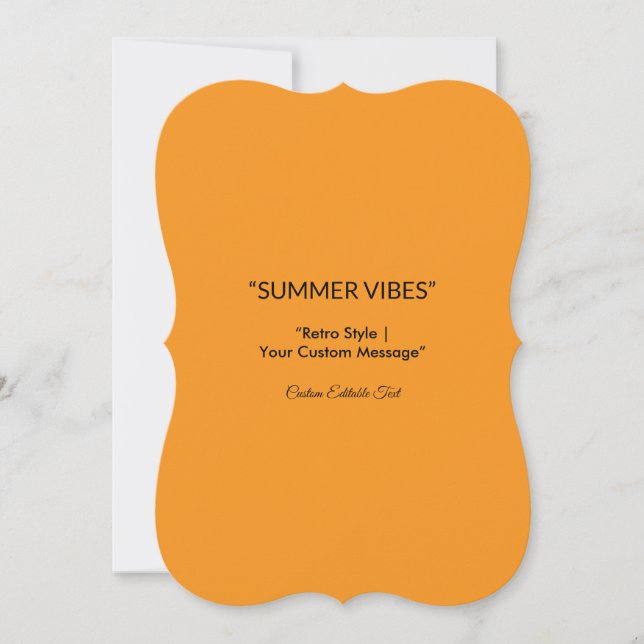 Retro Orange Struktur - Summer Vibes Art (Framsida)