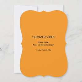 Retro Orange Struktur - Summer Vibes Art