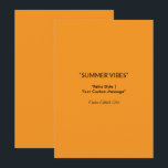 Retro Orange Struktur - Summer Vibes Art Spara Datumet<br><div class="desc">Varm perfekt för struktur-bakgrunden i orange för sommardesign, anpassningsbar, profilering eller digitala projekt. Hämta sommarens nostalgiska värme med den här Retro Orange Background Struktur, perfekt för kreativets designprojekt. Oavsett om du utformar inbjudningar till strandfester, surfa varumärke logotyper eller säsong-händelsematerial, framkallar detta pulserande struktur en 70-sekundersinspirerad charm med sina sol-färgade orangar...</div>