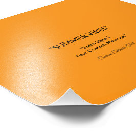 Retro Orange Textur – Sommarstämning Konst Fototryck