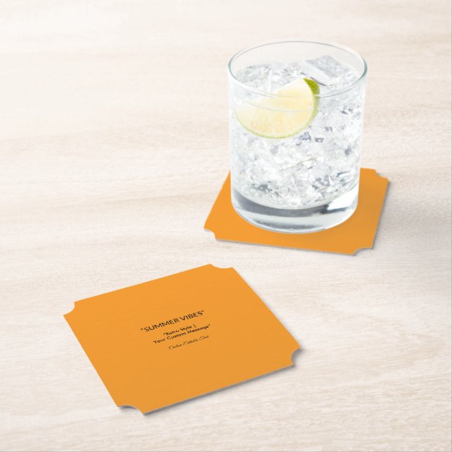 Retro Orange Textur – Sommarstämning Konst Underlägg Papper (Insitu)
