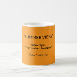 Retro Orange Texture – Summer Vibes Art Kaffemugg