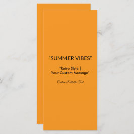 Retro Orange Texture – Summer Vibes Art Meny