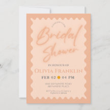 Retro-orange vågigt sommarmöhippa