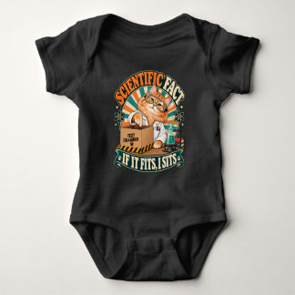 Retro Orange Vetenskapsman Katt Rolig Kemikonst T Shirt
