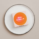 Retro-Orangens övertoning Unik Bat mitzvah Anpassn Runt Klistermärke<br><div class="desc">Unik Bat mitzvah Anpassningsbar,  klassiskt rund etikett för Rosa av retro-Orange,   övertoning</div>