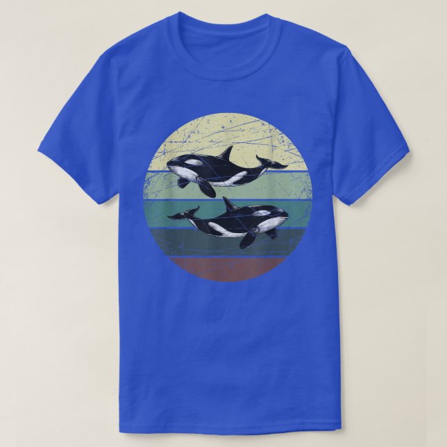 Retro Orca T Shirt (Design framsida)