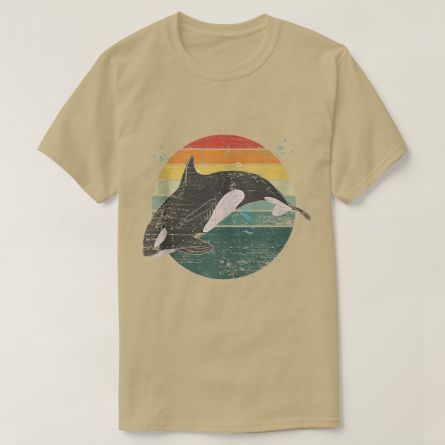 Retro Orca T Shirt (Design framsida)