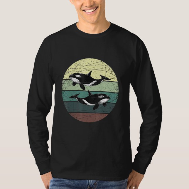 Retro Orca T Shirt (Framsida)