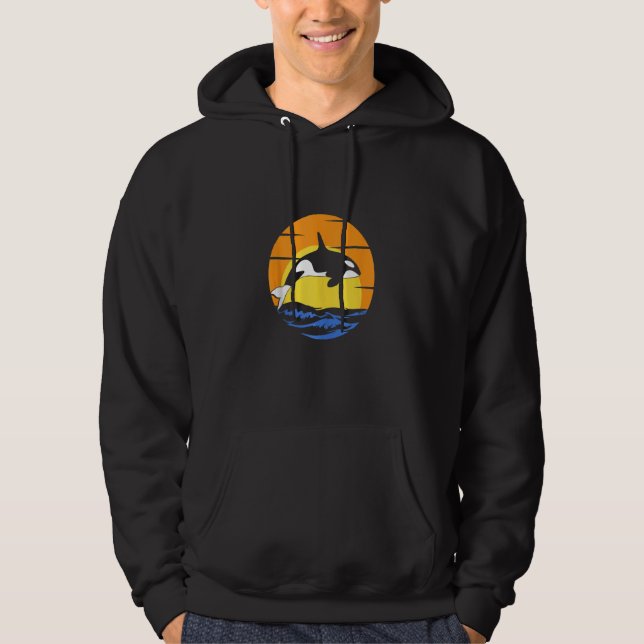 Retro Orca Tank Top Hoodie (Framsida)