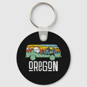 Retro Oregon Exdoor Hippie Van Nature Nyckelring