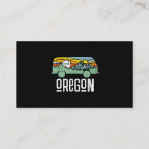 Retro Oregon Exdoor Hippie Van Nature Visitkort