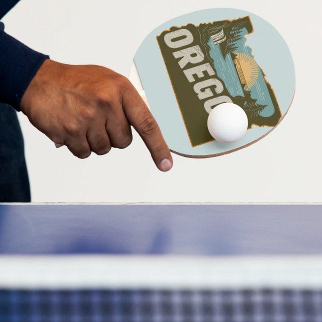Retro Oregon Silhuett Pingisracket (Insitu)