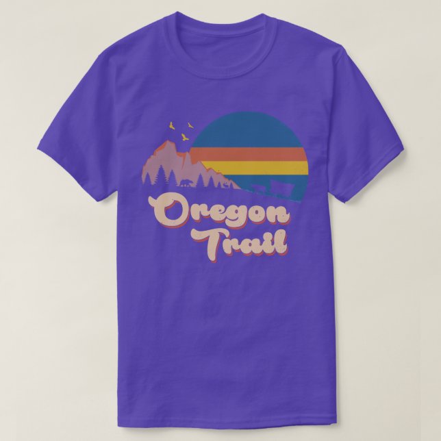 Retro Oregon Trail T Shirt (Design framsida)