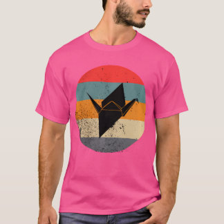 Retro Origami Shirt Japanskt Origami Fold T