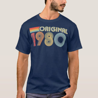Retro Original 1980, 40:e bithday-gåva T Shirt