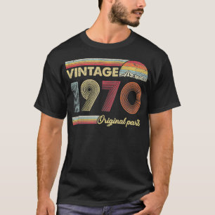 Retro Original Parts 50:e Vintagen 1970 födelsedag T Shirt