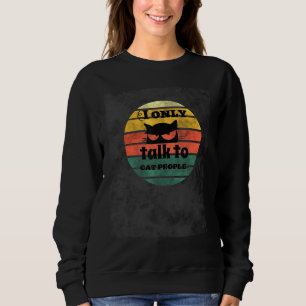 Retro Original Vintage Cat I pratar bara med Cat P T Shirt