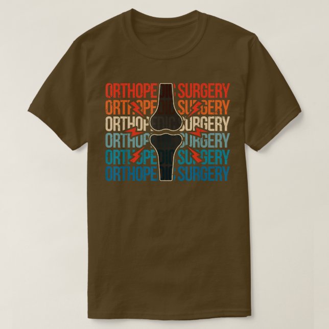 Retro Orthopedic Surgery Orthopedics Doktor Ortho T Shirt (Design framsida)