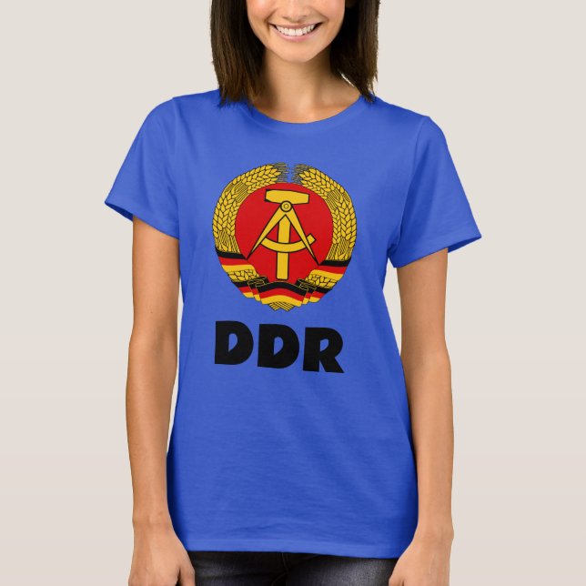Retro Öster German (DDR, GDR) Ostdeutschland T Shirt (Framsida)