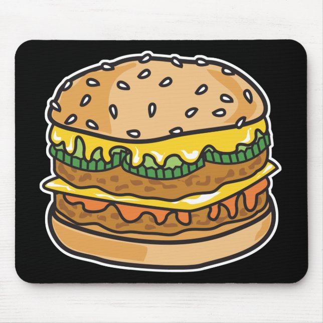 retro osthamburger musmatta (Framsidan)