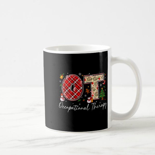 Retro Ot Occupational Therapy Santa Christmas Ot S Kaffemugg (Höger)