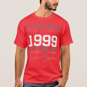Retro Otaku Kanji Vintage 1999 Birthday Ramen Anim T Shirt