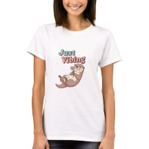 Retro Otter Calm Vibes Women’s T-Shirt