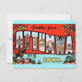 Retro Otumwa Iowa vykort