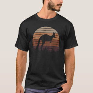 Retro Outback Kangaroo Australia Animal Kangaroo T Shirt
