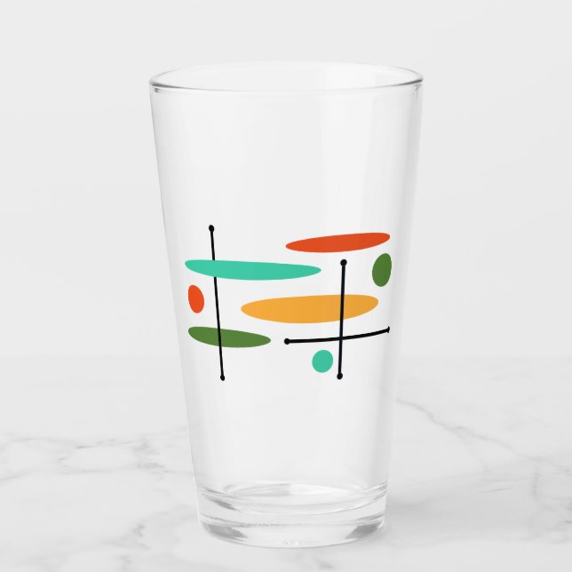 Retro-Ovaler och Linjer Glaskopp (Framsida)