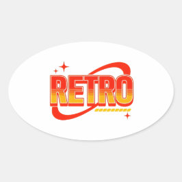 Retro
. Ovalt Klistermärke