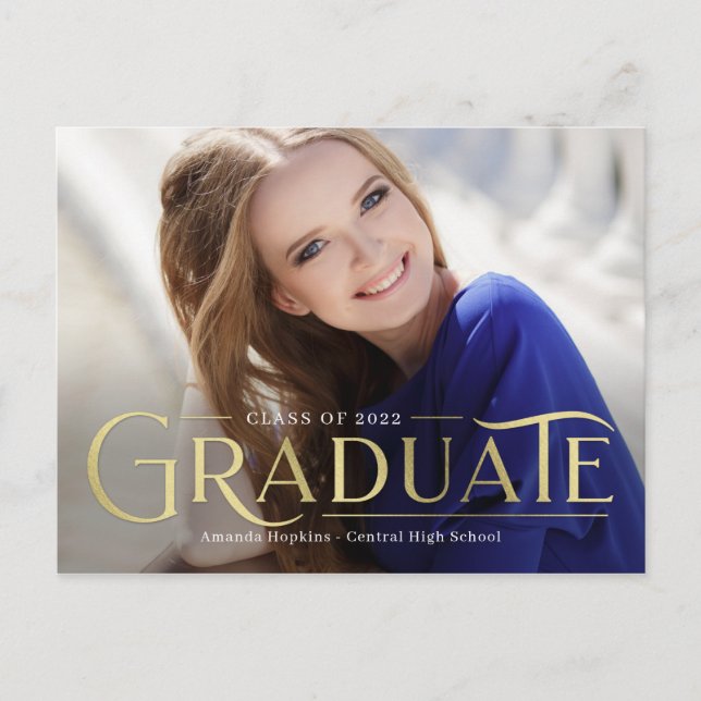 Retro Overlay Studenten-vykort för meddelande Vykort (Framsida)