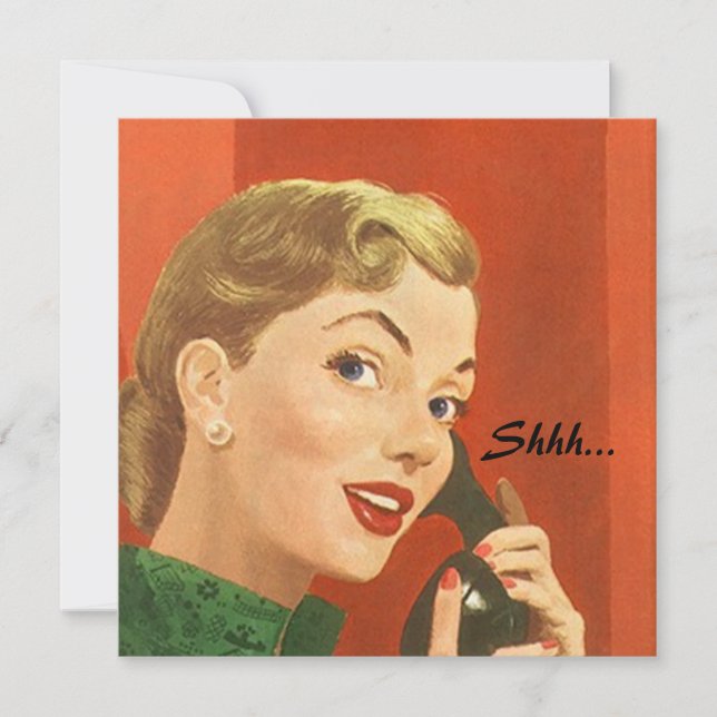 Retro överrrakningparty för några inbjudningar (Framsida)