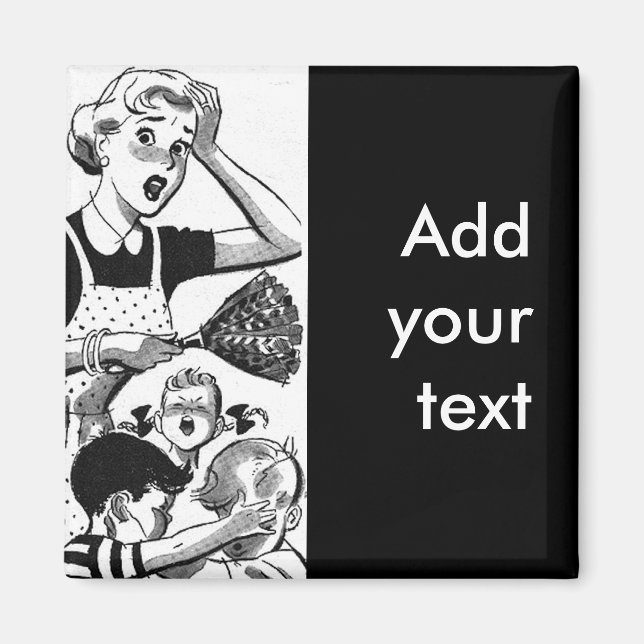 Retro-överväldigad Mamma Magnet (Framsidan)