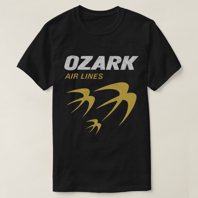 Retro Ozark Luft Linjer T Shirt (Design framsida)