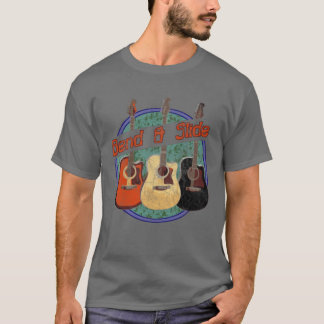 Retro på akustiska gitarrer t shirt