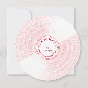Retro på stil på artistisk vinylskivplåt meddelande