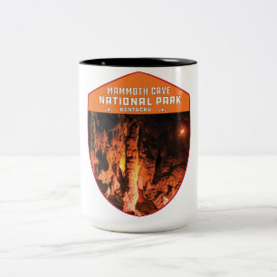 Retro på vintagen av Mammoth Cave National Park K Två-Tonad Mugg