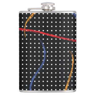 Retro Paint Splatter och punkter Fickplunta
