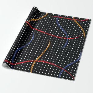 Retro Paint Splatter och punkter Presentpapper