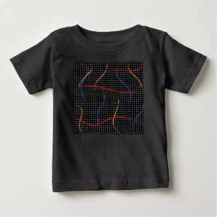 Retro Paint Splatter och punkter T Shirt