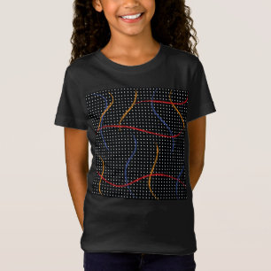 Retro Paint Splatter och punkter T Shirt