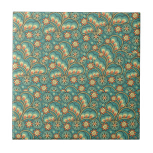 Retro Paisley belägger med tegel Kakelplatta